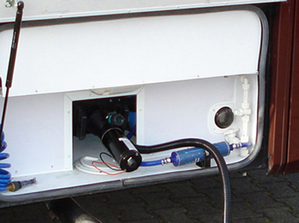 Abwasserpumpe für Wohnmobile, Abwasserpumpe,  Kupfermotor-Überhitzungsschutz, Breite Verwendung für Häusliches Abwasser  für Geräteabwasser (DC12V)